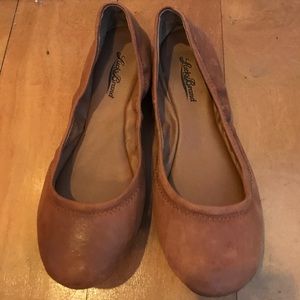 Lucky Brand Tan Leather Ballet Flats